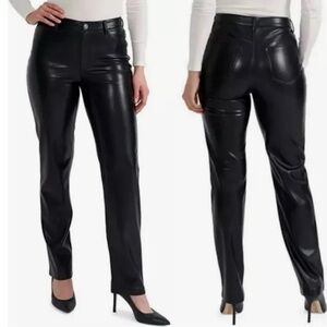JOIE  Black Leather Flare Pants